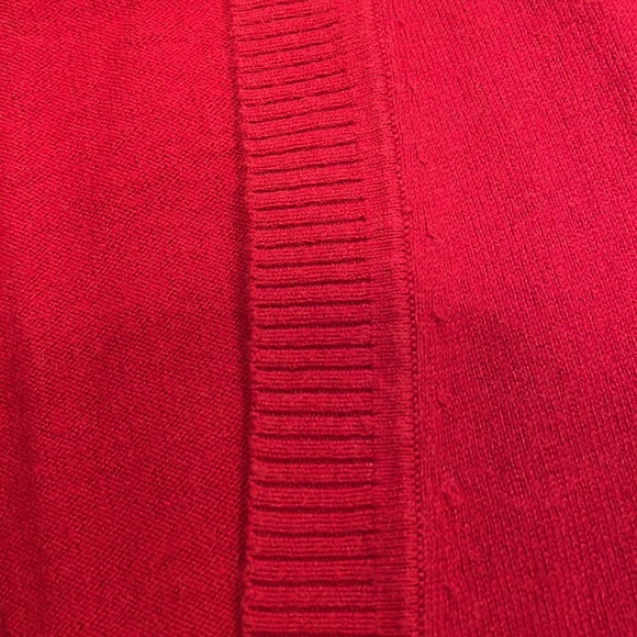 Banana republic red long sleeve V-neck cardigan - Picture 8 of 9